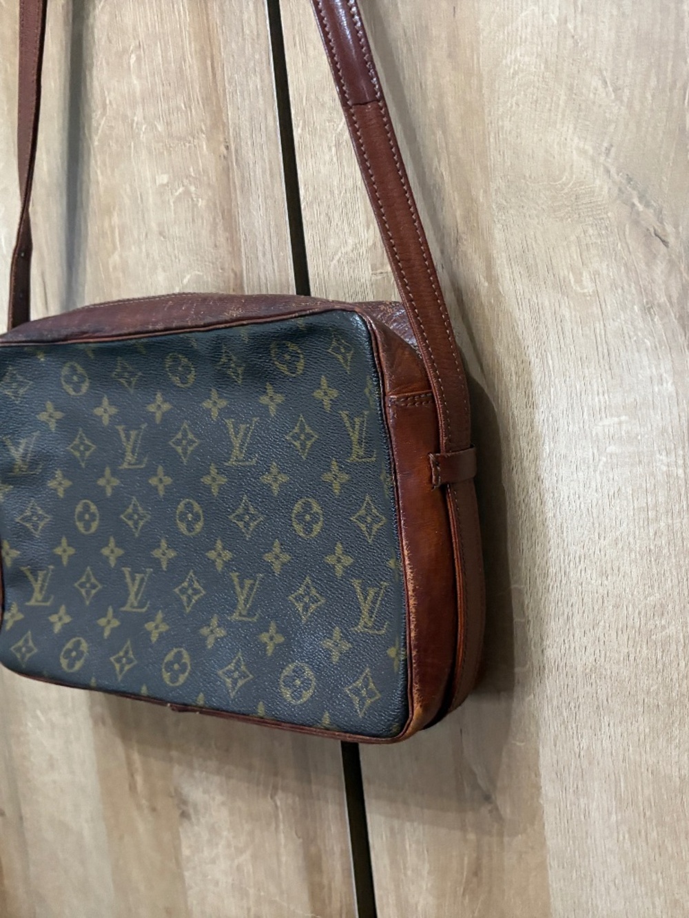 Vintage Louis Vuitton Monogram Sac Bandouliere Crossbody Shoulder Bag w Dust Bag - Picture 15 of 16